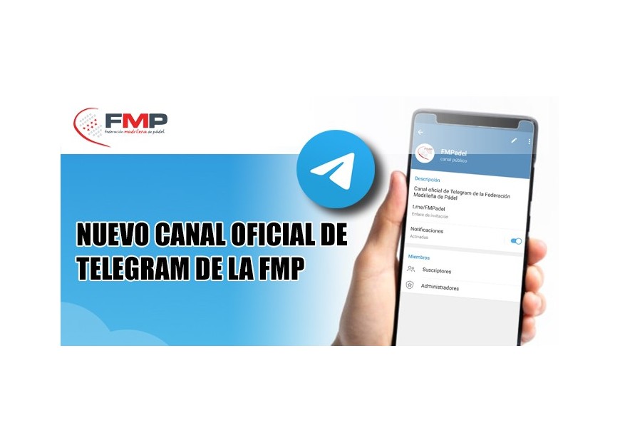 NUEVO CANAL OFICIAL DE TELEGRAM DE LA FMP